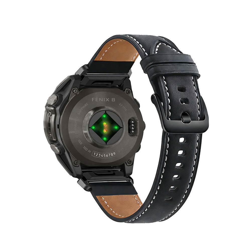 Quick-Fit rem | 22mm (ægte læder) - 3 farver