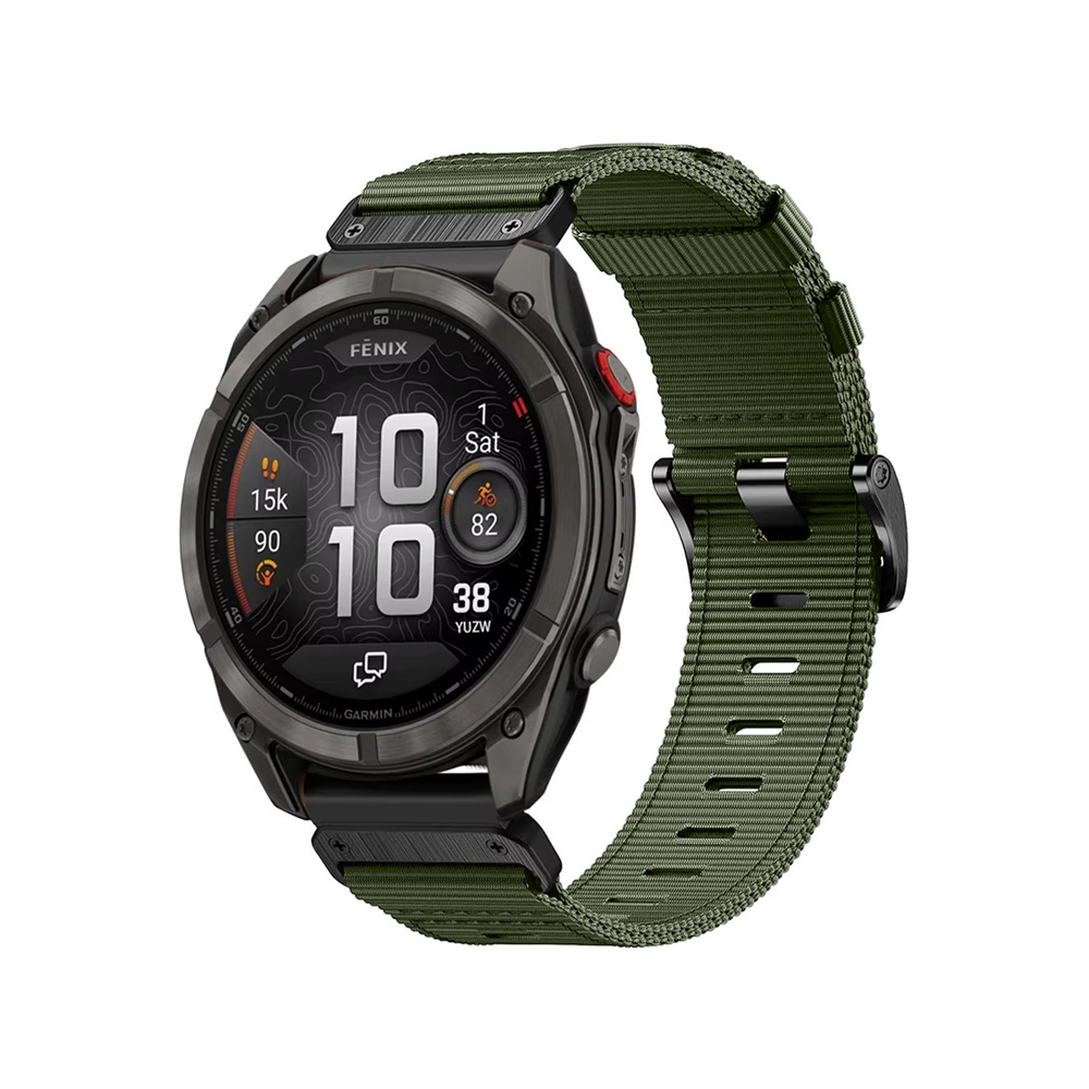 Quick-Fit rem | 22mm (militær nylon) - 4 farver