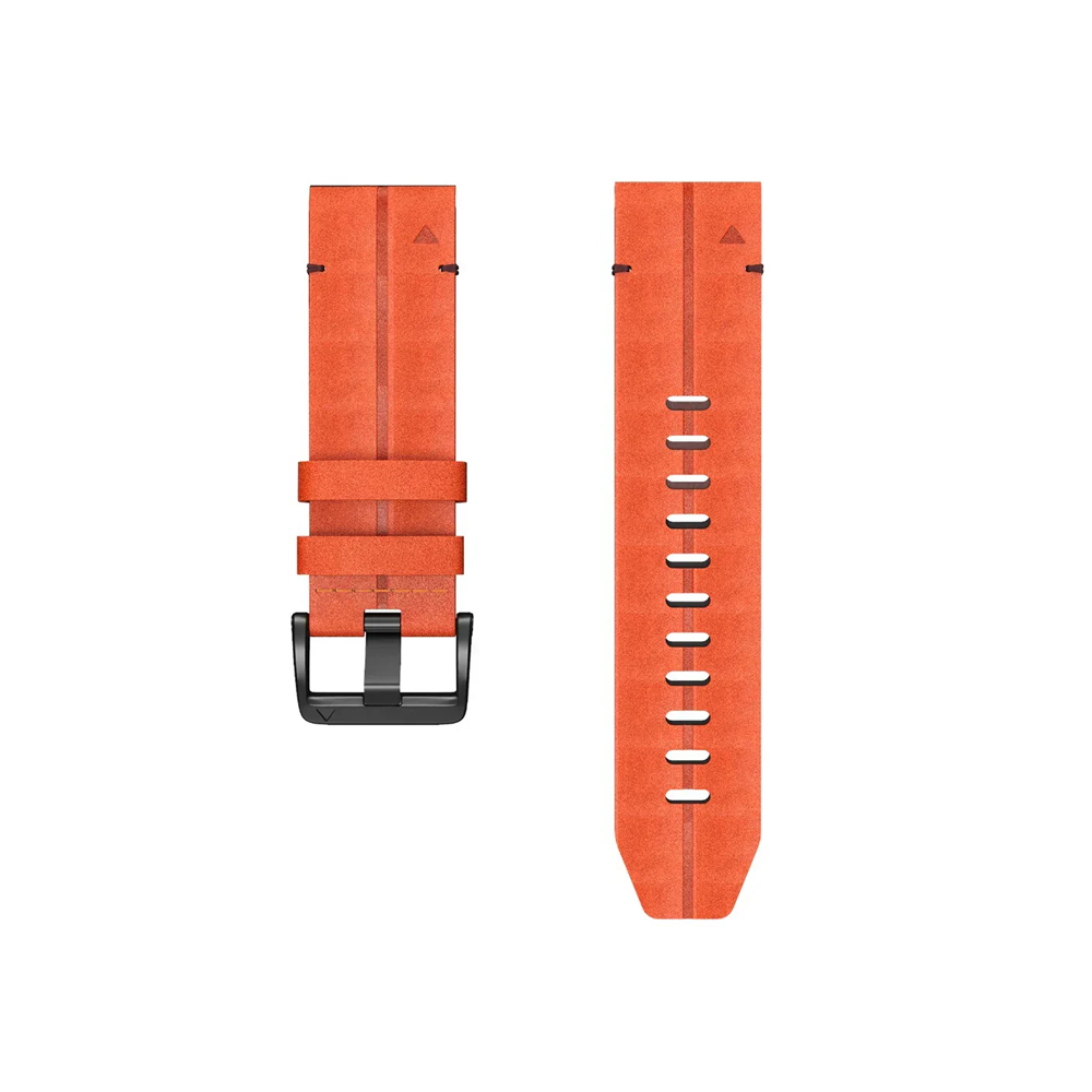 Quick-Fit rem | 22mm (ægte læder & titanium) - 2 farver